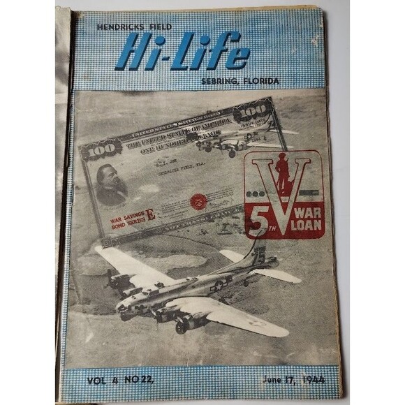 RARE FIND 4 Hi-Life Newspapers Hendricks Field 1944 Vintage Original Magazines - Picture 4 of 14